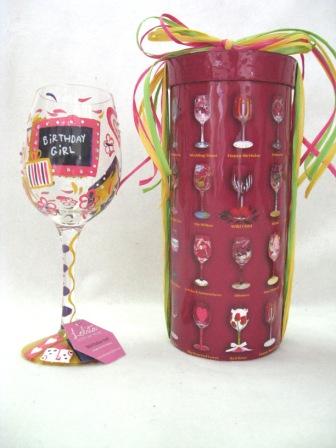 Wine Glass - Happy Birthday ($28)
