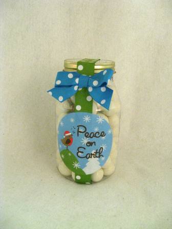 Peace On Earth Malt Ball Jar  NEW for 2009!! ($12)