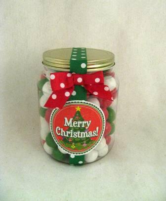 Merry Christmas Gum Ball Jar  NEW for 2009!! ($20)