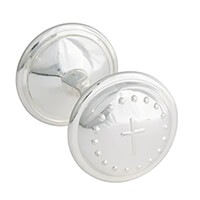 Add a Silver Rattle with Crosses ($25)